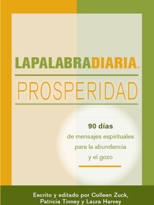 cover image of LAPALABRADIARIA Prosperidad: 90 días de mensajes espirituales para la abundancia y el gozo